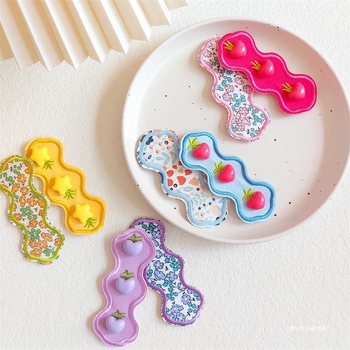 Bērnu Velcro ziedu matu sprādžu komplekts — metāla klipsi, bērniem, vasara 2023