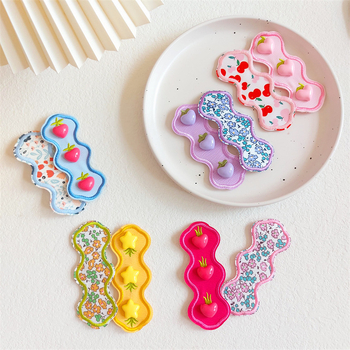 Bērnu Velcro ziedu matu sprādžu komplekts — metāla klipsi, bērniem, vasara 2023