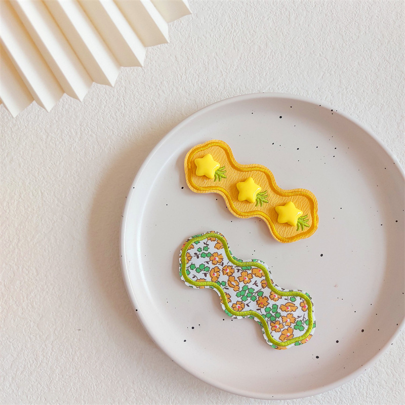 Bērnu Velcro ziedu matu sprādžu komplekts — metāla klipsi, bērniem, vasara 2023