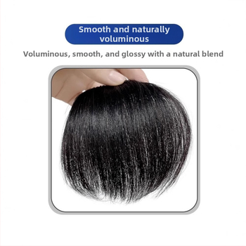 Vyrų plaukų linijos perukė - rankų audimo, ilgi žmogaus plaukai, plaukų linijos dengimas, galima dažyti