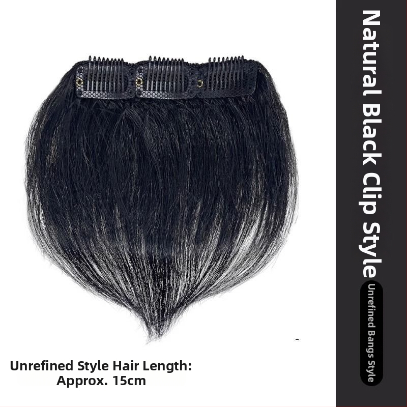 Vyrų plaukų linijos perukė - rankų audimo, ilgi žmogaus plaukai, plaukų linijos dengimas, galima dažyti