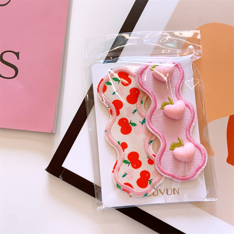 cocoli ukosnica za kosu – proljetni floral Velcro dodaci za djecu, paket od 2 komada, korejski stil, materijal tkanina
