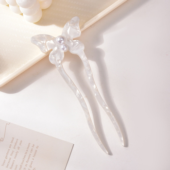 Liblika kujuline juukseklips - retro naiste stiil, materjal: äädikhape, disain: liblika, kohandamine saadaval