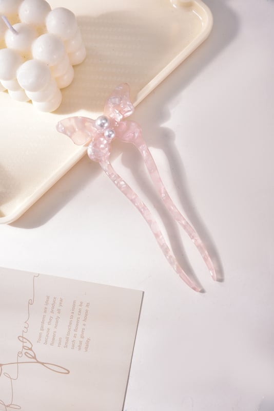 Liblika kujuline juukseklips - retro naiste stiil, materjal: äädikhape, disain: liblika, kohandamine saadaval