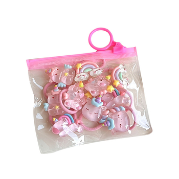 Kuromi gumice za kosu, crtani likovi, set 10 kom., ručno izrađene, plast/smola, za djecu