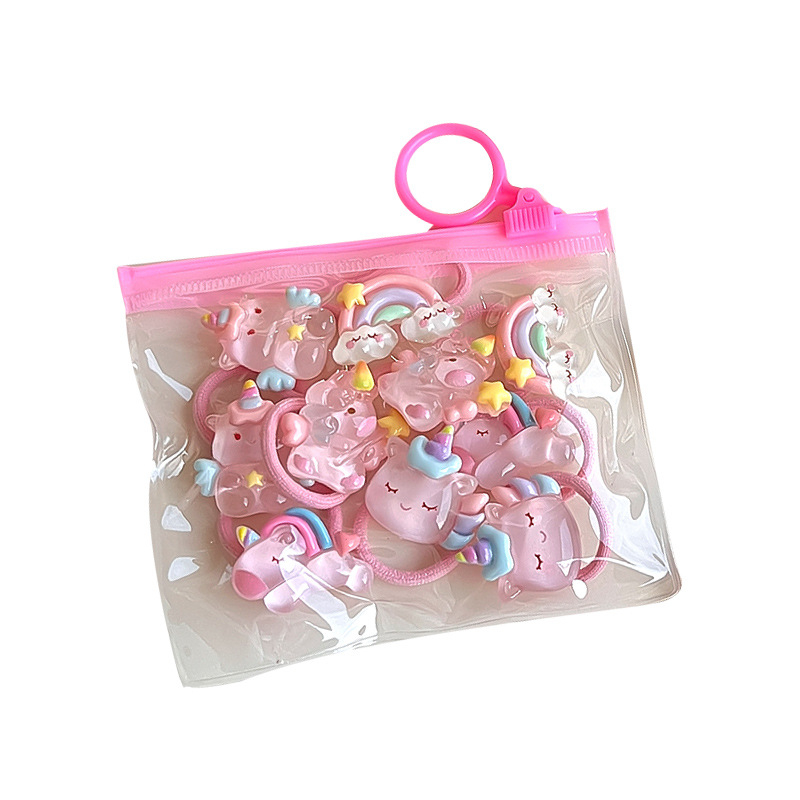 Kuromi gumice za kosu, crtani likovi, set 10 kom., ručno izrađene, plast/smola, za djecu