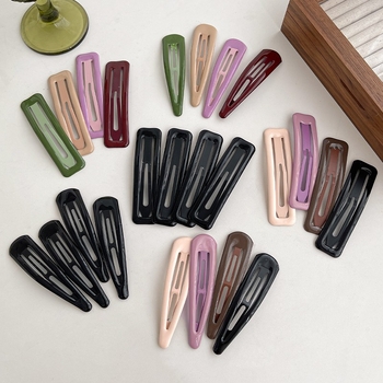 Metāla BB matu klips Cold Beauty, vienkāršs stils, bake varnish pārklājums, sievietēm galvas rotā, pavasaris 2023