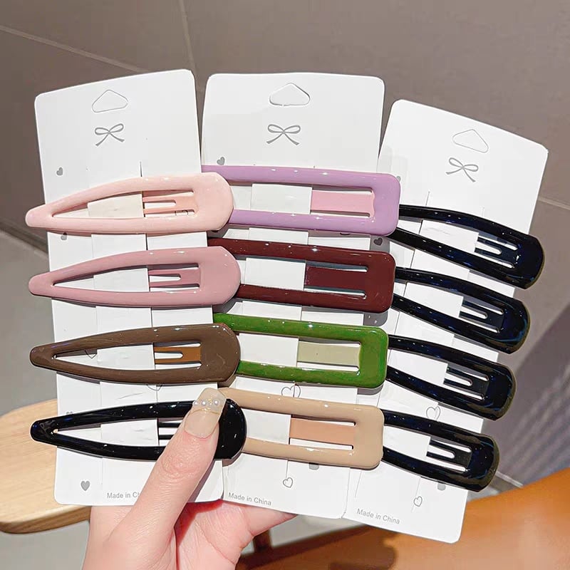 Metāla BB matu klips Cold Beauty, vienkāršs stils, bake varnish pārklājums, sievietēm galvas rotā, pavasaris 2023