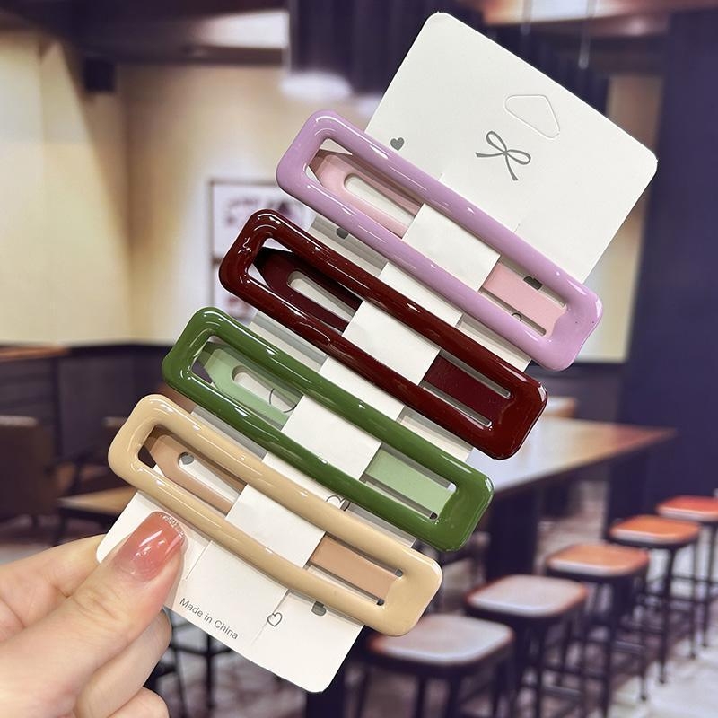 Metāla BB matu klips Cold Beauty, vienkāršs stils, bake varnish pārklājums, sievietēm galvas rotā, pavasaris 2023