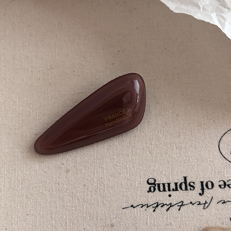 Ručno izrađeni klips za kosu od octene kiseline, bočni ovalni klip za pramenove, bangs klips, ženski dodaci, modni OL stil