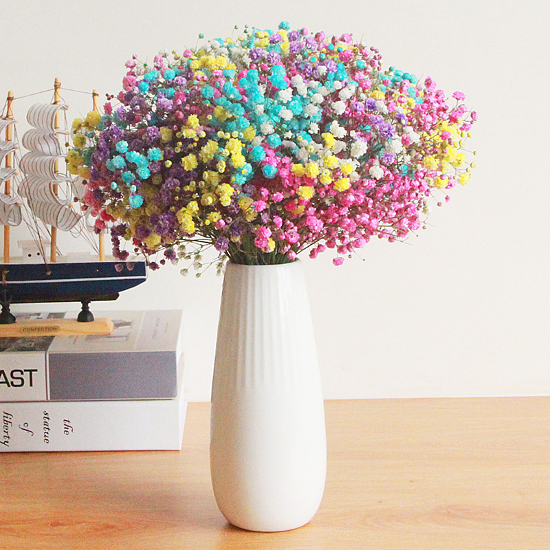 Sauss ziedu pušķis dzīvojamai istabai dekorēšanai; Materiāls: zīda ziedi; Veids: narcis; Zīmols: Source Factory