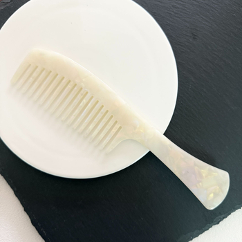 Fu fuji Гребен за коса от ацетна киселина – унисекс, геометричен стил, гравирана обработка