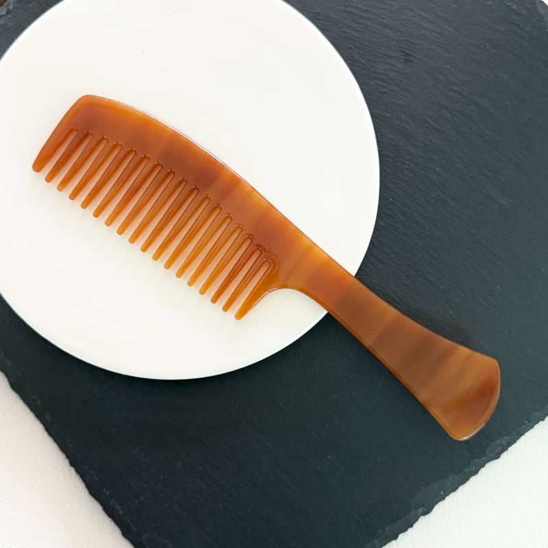 Fu fuji Гребен за коса от ацетна киселина – унисекс, геометричен стил, гравирана обработка