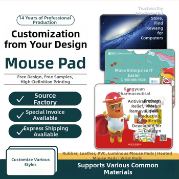 Персонализирана подложка за мишка от гума и кожа, двустранна офисна настолна подложка, печат на лого с топлинен трансфер, OEM обработка