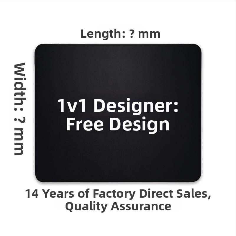 Персонализирана подложка за мишка от гума и кожа, двустранна офисна настолна подложка, печат на лого с топлинен трансфер, OEM обработка