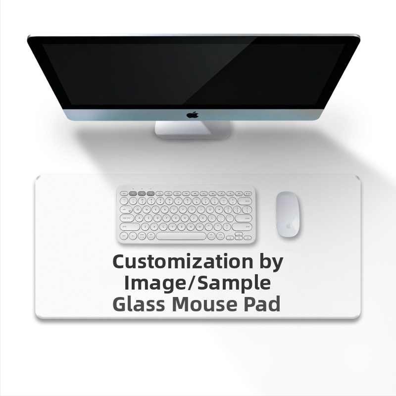 Персонализирана подложка за мишка от гума и кожа, двустранна офисна настолна подложка, печат на лого с топлинен трансфер, OEM обработка