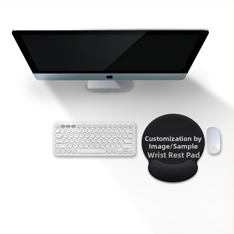 Персонализирана подложка за мишка от гума и кожа, двустранна офисна настолна подложка, печат на лого с топлинен трансфер, OEM обработка