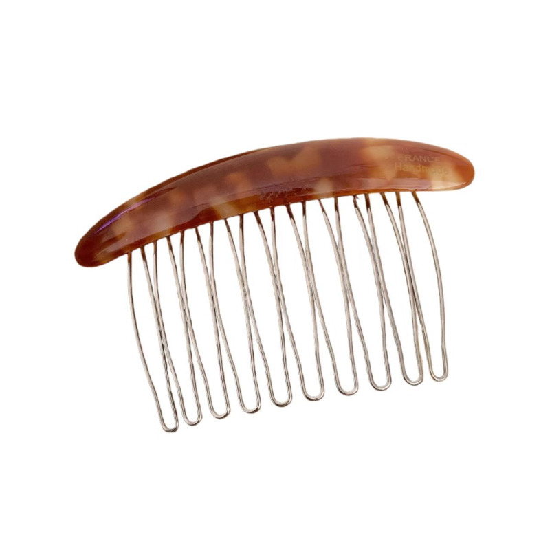 Jiashang ацетатен гребен за коса за жени - прост стил, геометрична форма, аметистен кристал, обработка: печено покритие
