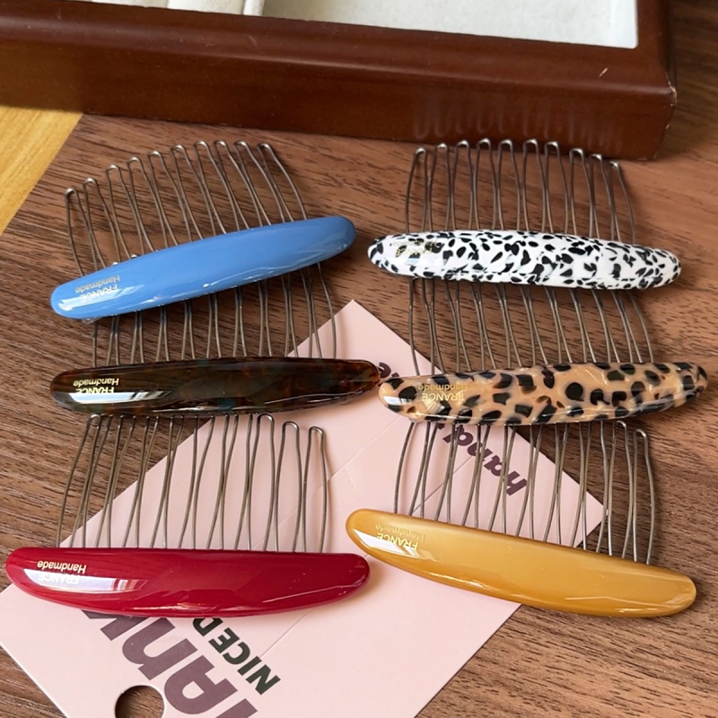 Гребен за коса от ацетат, винтидж стил и дамски дизайн, ръчна изработка, марка Aitong, пакет на едро