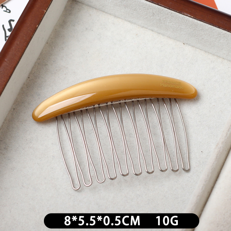 Гребен за коса от ацетат, винтидж стил и дамски дизайн, ръчна изработка, марка Aitong, пакет на едро