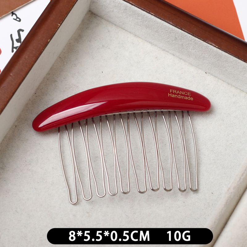 Гребен за коса от ацетат, винтидж стил и дамски дизайн, ръчна изработка, марка Aitong, пакет на едро