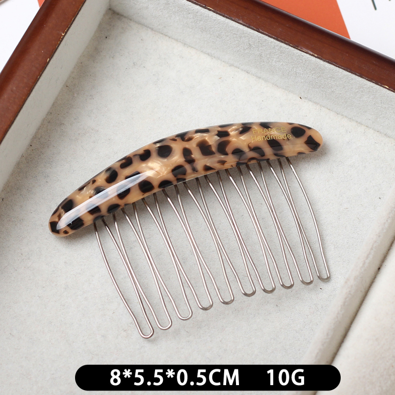 Гребен за коса от ацетат, винтидж стил и дамски дизайн, ръчна изработка, марка Aitong, пакет на едро