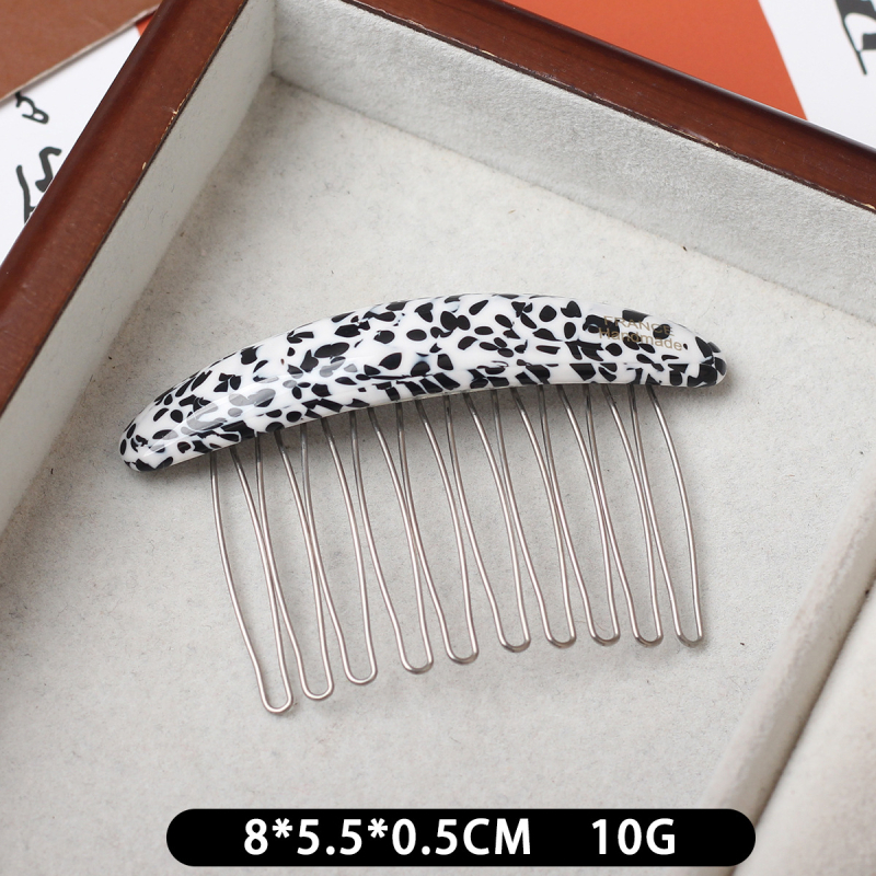 Гребен за коса от ацетат, винтидж стил и дамски дизайн, ръчна изработка, марка Aitong, пакет на едро