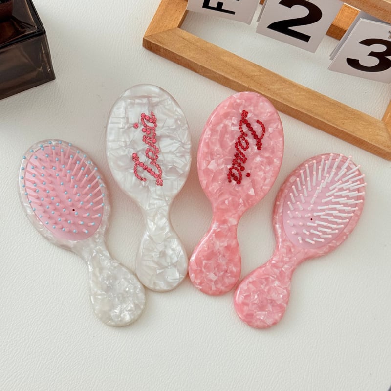 Гребен за коса с геометрична форма, ръчно изработен, материал оцетна киселина, унисекс стил на знаменитост, възможност за персонализация