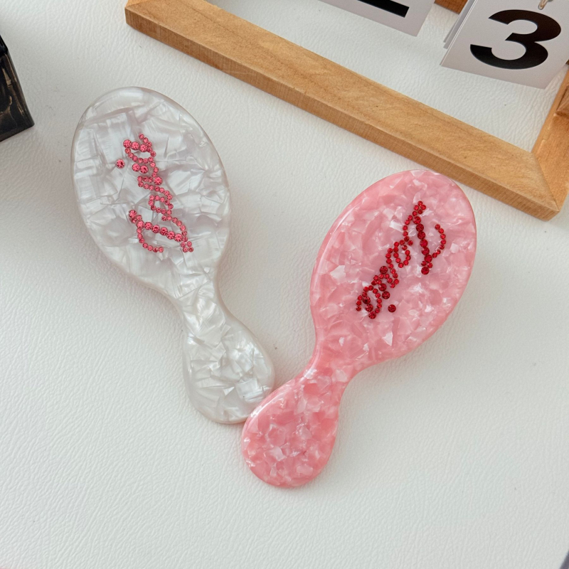 Гребен за коса с геометрична форма, ръчно изработен, материал оцетна киселина, унисекс стил на знаменитост, възможност за персонализация