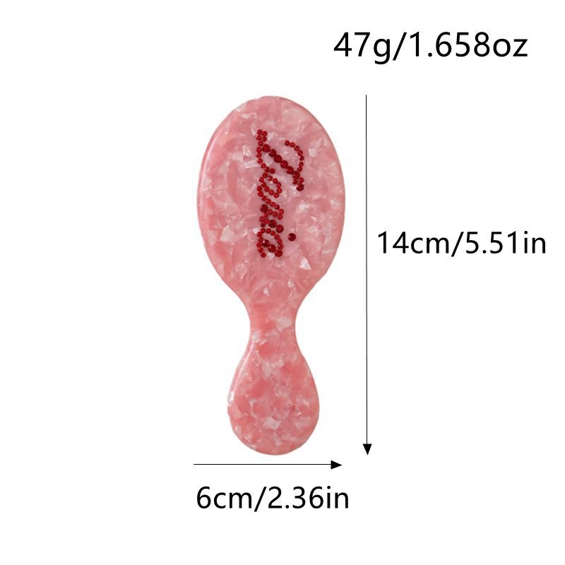 Гребен за коса с геометрична форма, ръчно изработен, материал оцетна киселина, унисекс стил на знаменитост, възможност за персонализация