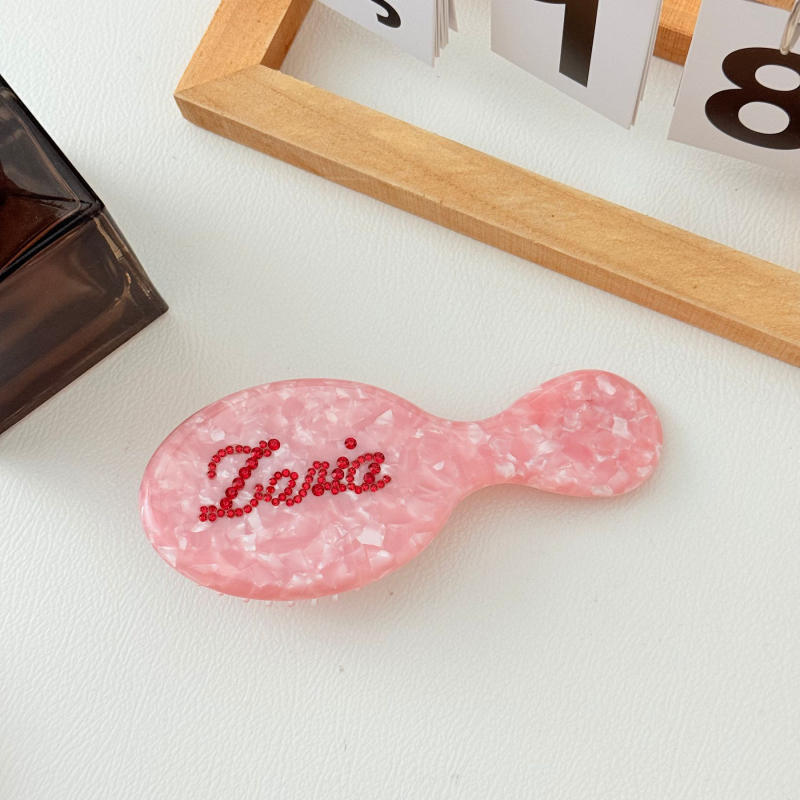 Гребен за коса с геометрична форма, ръчно изработен, материал оцетна киселина, унисекс стил на знаменитост, възможност за персонализация