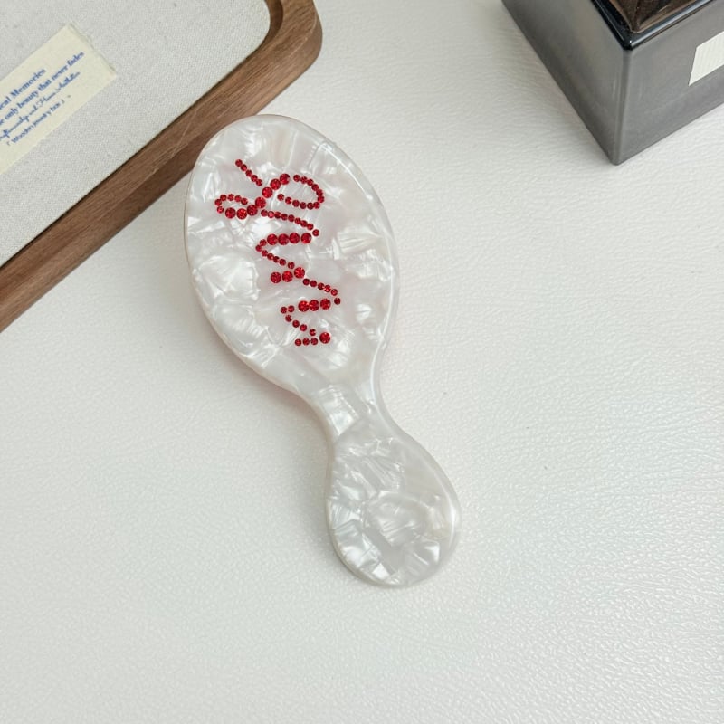 Гребен за коса с геометрична форма, ръчно изработен, материал оцетна киселина, унисекс стил на знаменитост, възможност за персонализация