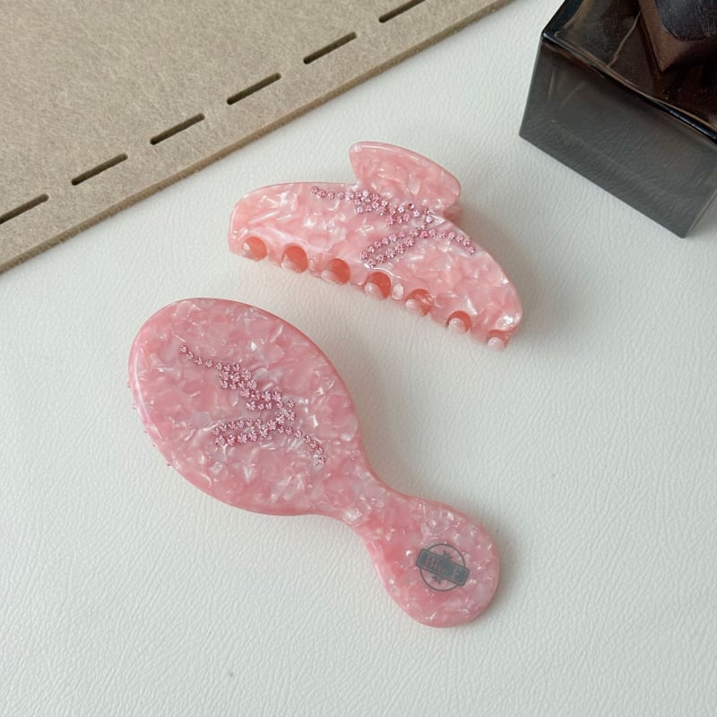 Гребен за коса с геометрична форма, ръчно изработен, материал оцетна киселина, унисекс стил на знаменитост, възможност за персонализация