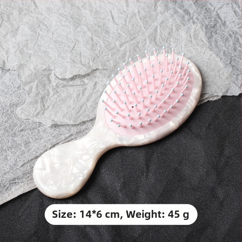 Ацетатен овален гребен за коса, ръчна изработка, женски стил