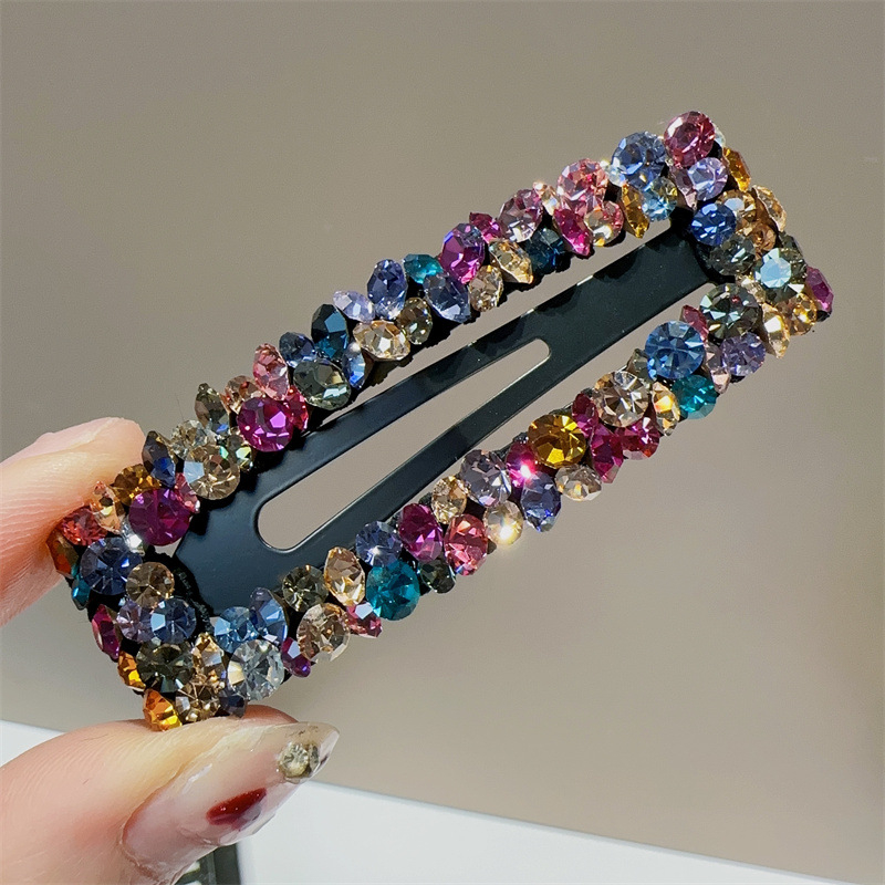 Klip za kosu sa kristalima, korejski stil, ručna izrada, BB klipsa, ljeto 2023, za žene