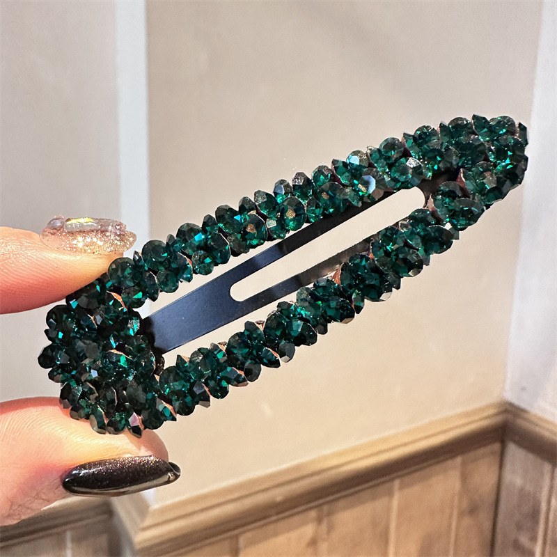 Klip za kosu sa kristalima, korejski stil, ručna izrada, BB klipsa, ljeto 2023, za žene