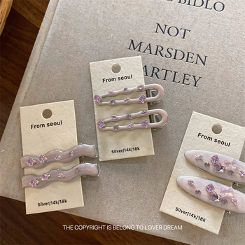 Vlasni pribor – štipaljka za kosu tip kljun, korejski stil, završetak kapljanjem ulja, miješani materijali, svježi i slatki stil