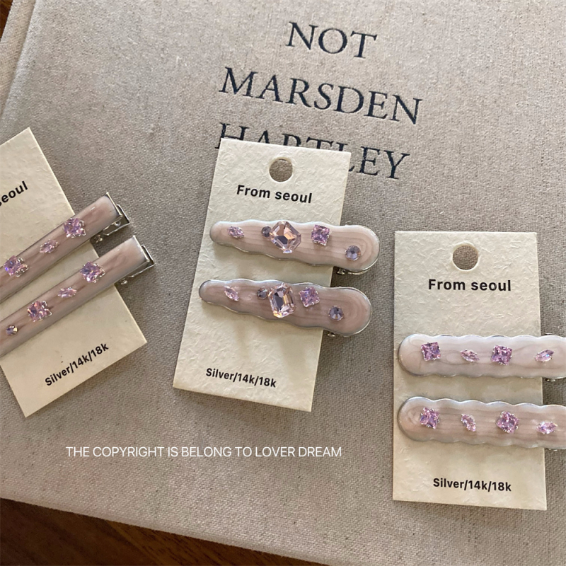 Vlasni pribor – štipaljka za kosu tip kljun, korejski stil, završetak kapljanjem ulja, miješani materijali, svježi i slatki stil