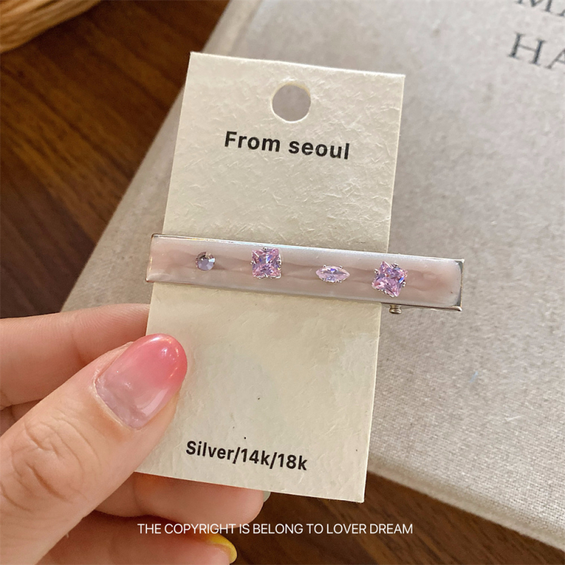 Vlasni pribor – štipaljka za kosu tip kljun, korejski stil, završetak kapljanjem ulja, miješani materijali, svježi i slatki stil