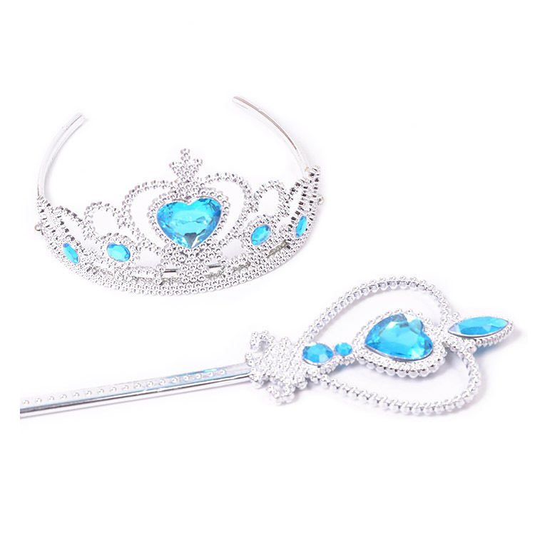 Dječja kruna za glavu u stilu princeze - ručna izrada, plastika/smola, kristalni ukrasi, šifra proizvoda SY261701