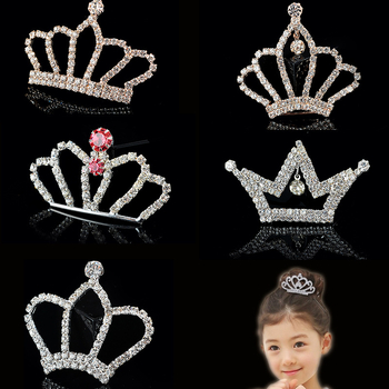 Haj tiara za kosu sa rhinestones i staklenim kristalima, baza od legure s elektroplatom, nacionalni stil za žene, dizajn korone