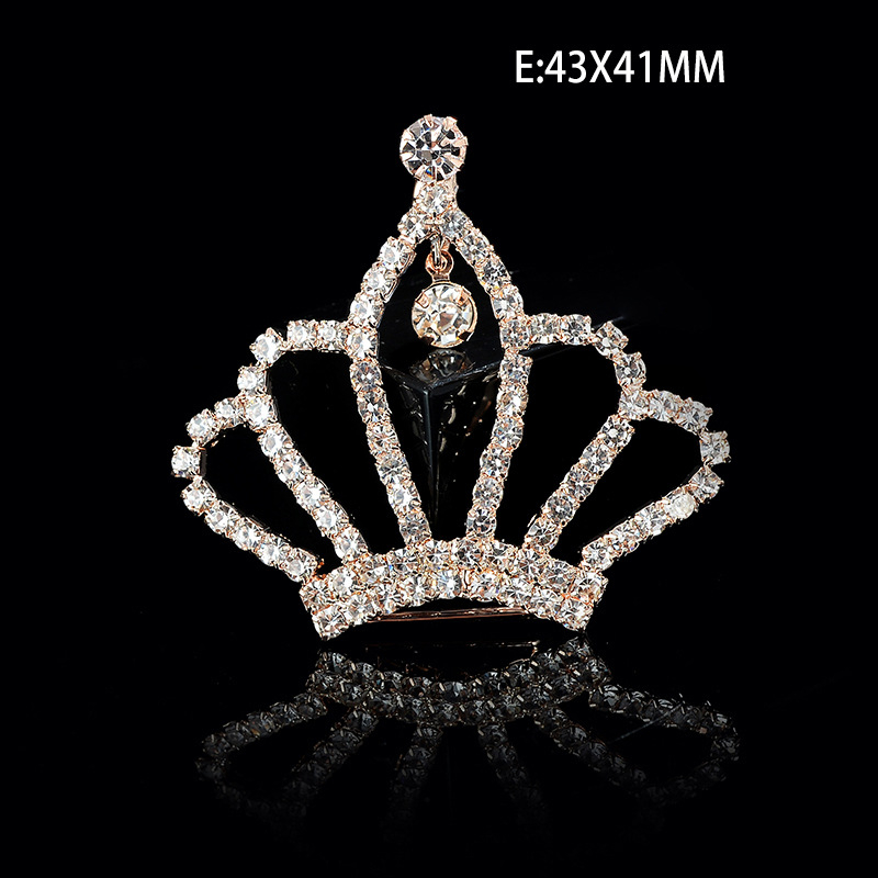 Haj tiara za kosu sa rhinestones i staklenim kristalima, baza od legure s elektroplatom, nacionalni stil za žene, dizajn korone