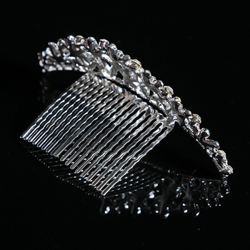 Vjenčani dodatak za kosu u korejskom stilu, korona od legure s elektroplatiranjem