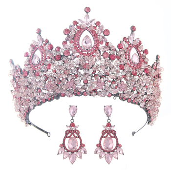 Νυφική κορώνα από κράμα με κρύσταλλα 5A Rhinestone, ηλεκτροπλατινωμένη επίστρωση