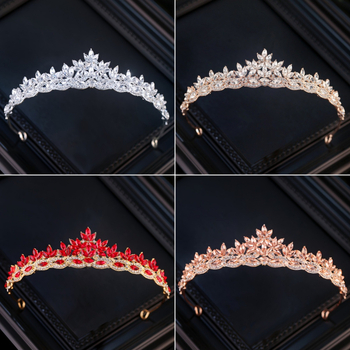 Krona za kosu od legure s lišćastim dizajnom, elektroplatiranje, prilagodljiva, za vjenčanja i modne pistu