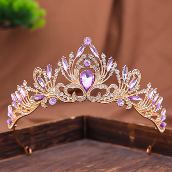 Vjenčana tiara od legure – ženski ukras za glavu, elektroplatirana završnica, prilagodljiva