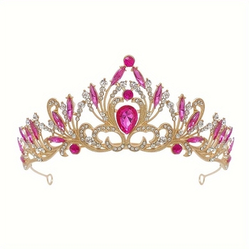 Vjenčana tiara od legure – ženski ukras za glavu, elektroplatirana završnica, prilagodljiva