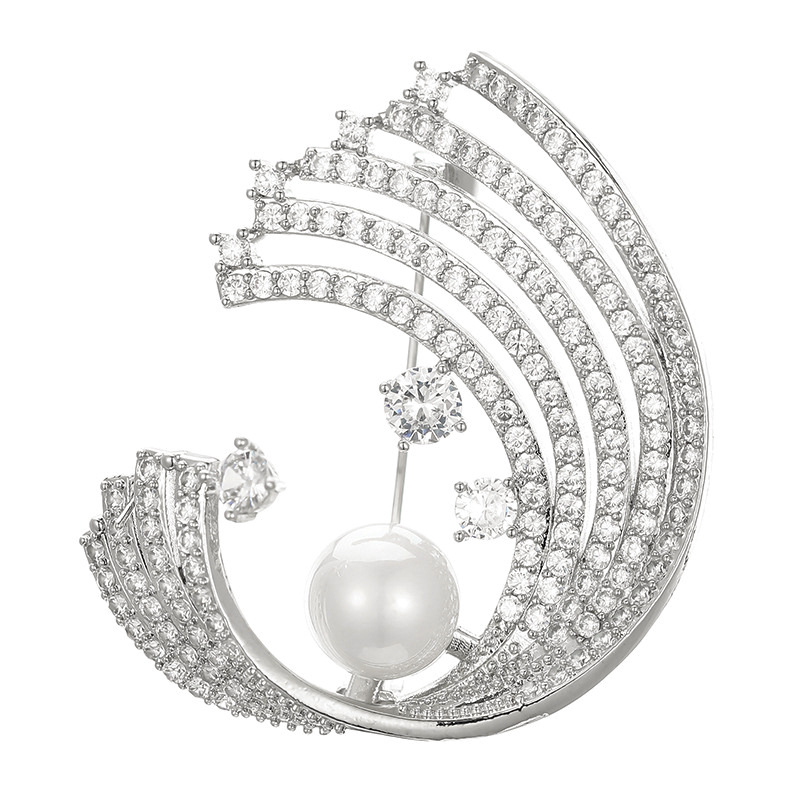 Брошка от мед, мотив цвете‑птица в корейски стил, животински дизайн, електроплакиране