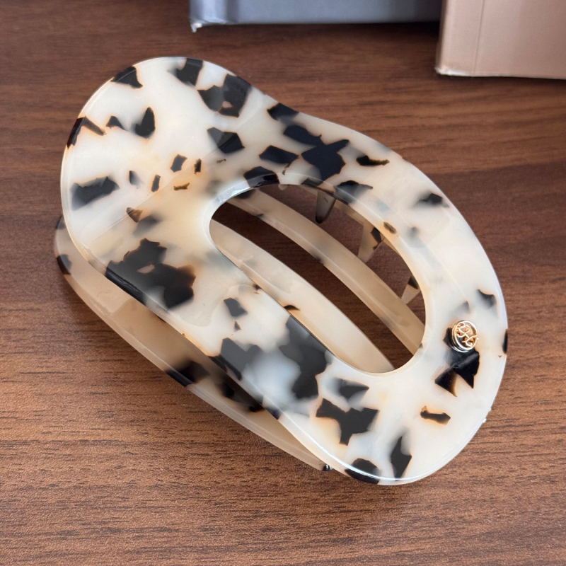 Acetatna plosnata klipsa za kosu za stražnji dio glave – ručno izrađena, gripper, francuski vintage stil, lagani luksuzni dodatak za kosu (jesen 2025)