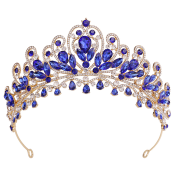 Galvas rotājums – sakausējums, balti kristāli, ar dimantiem iestatīts